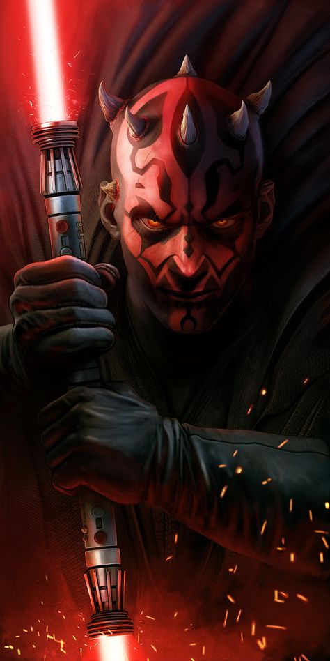 ArtStation - Darth Maul Darth Maul Clone Wars, Darth Maul Tattoo, Darth Maul Wallpaper, Darth Maul Art, Dark Maul, Star Wars Background, Star Wars Sith, Star Wars Fashion, Cuadros Star Wars