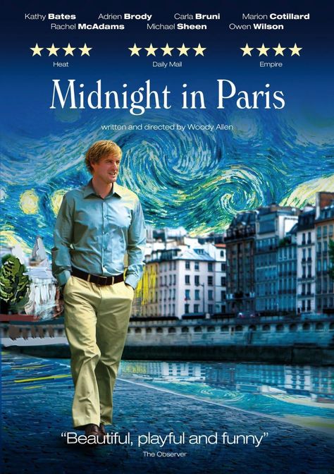 Midnight Paris, Paris Movie, Zootopia 2016, Woody Allen Movies, Midnight In Paris, Travel Movies, Adrien Brody, Audrey Tautou, 2011 Movies