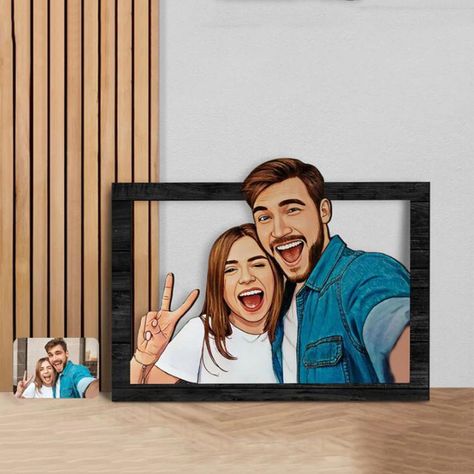 Personalized Custom Photo 3D Wooden Photo Frame Photo To Digital Art, Custom Anniversary Gifts For Him, Latest Gift Ideas, Handmade Art Gifts, Gifts For Office Friends, Custom Photo Gifts, Custom Gift Ideas For Him, Wooden Art Handmade, Wood Anniversary Ideas