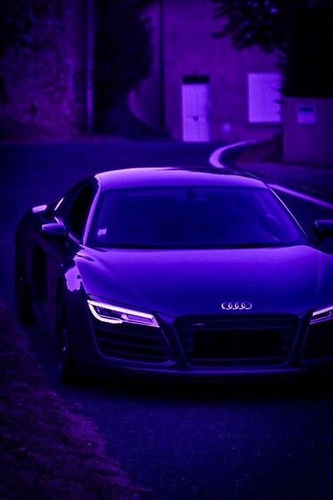 check out my page for more Audi Aesthetic Wallpaper, Cool Car Backgrounds, Most Luxurious Car, Wallpaper Carros, Black And Purple Wallpaper, Purple Aesthetic Background, Dark Purple Wallpaper, Black Audi, Purple Car