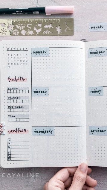 Bullet Journal Cleaning Schedule, Weekly Spread Bullet Journal, Week Planer, Journal Simple, Bullet Journal 2020, Bullet Journal Notes, Bullet Planner, Seni Dan Kraf, Bullet Journal Weekly Spread