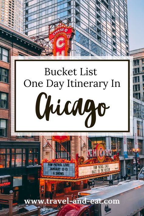 Chicago In One Day, Chicago One Day Itinerary, 1 Day In Chicago, Must See Chicago, Chicago Must Do, Chicago Honeymoon, Chicago Day Trip, Riverwalk Chicago, Chicago Must See