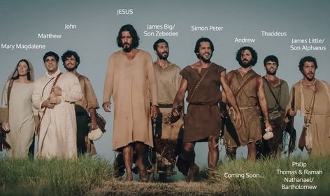 Mary Magdalene Matthew John JESUS James Big Simon Peter Andrew Thaddeus James Little The Chosen Season 3 Finale, Quotes From The Chosen, The Chosen Outfits, Prayers From The Chosen, The Chosen Characters, The Chosen Tv Series Quotes, The Chosen Fan Art, The Chosen Matthew, The Chosen Quotes