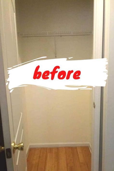 If you've been dreaming of a mudroom but only have a coat closet in your entrance, check out this mini mudroom storage idea on a budget. Easy closet mudroom idea DIY. Diy Entryway Closet, Coat Closet Organization Front Entry, Small Entry Closet, Entry Closet Makeover, Entryway Closet Makeover, Coat Closet Makeover, Hall Closet Organization, Mini Mudroom, Coat Closet Storage