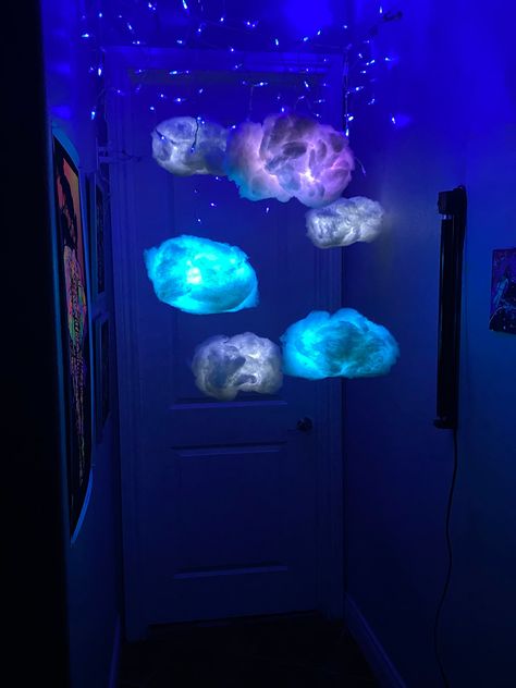 Organisation, Light Up Cloud, Hanging Cloud, Galaxy Bedroom, Galaxy Room, Hanging Clouds, Cloud Light, Indoor Spa, Nursery Lighting