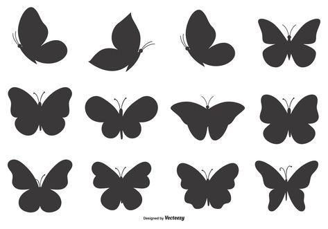 Browse 999 incredible Butterfly Silhouette vectors, icons, clipart graphics, and backgrounds for royalty-free download from the creative contributors at Vecteezy! Easy Butterfly Drawing, Silhouette Butterfly, Butterfly Vector, Butterfly Outline, Shape Collage, Simple Butterfly, Vector Art Design, Butterfly Template, Butterfly Logo