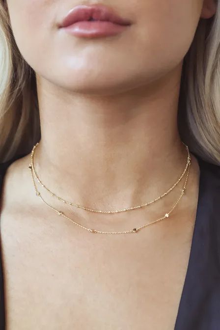 14kt Gold Necklace, Gold Rhinestone Earrings, Real Gold Necklace, Dainty Choker Necklace, Simple Choker, Layered Choker, Layered Choker Necklace, Gold Necklace Simple, Real Gold Jewelry