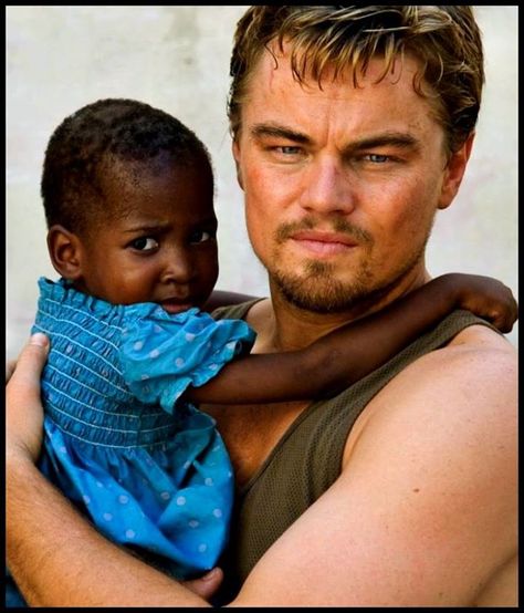 In the filming of (Blood Diamond), Leonardo DiCaprio "adopted" an orphaned child. Even though he does not live with her, he keeps in touch regularly and helps with a monthly check to pay for his training. Leonardo Dicaprio, Leonardo Dicaprio Blood Diamond, Leo Dicaprio, Blood Diamond, Al Pacino, Save The World, Run Out, Of Ideas, Titanic