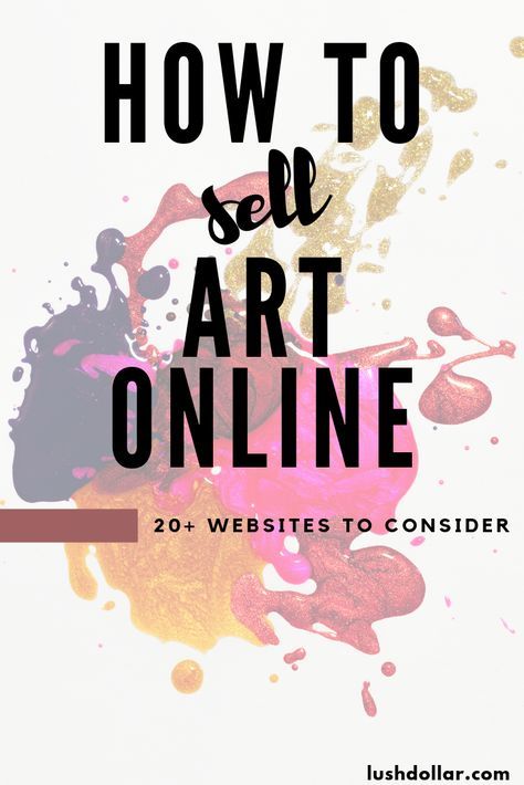 Let me show you how to sell art online and make money with 20+ websites.  How to make money online with your art skills, regardless of how talented you are! How To Sell Art, Art Biz, Sell Art Prints, Where To Sell, Sell Art Online, Art Fairs, Selling Paintings, Sell My Art, Artist Business