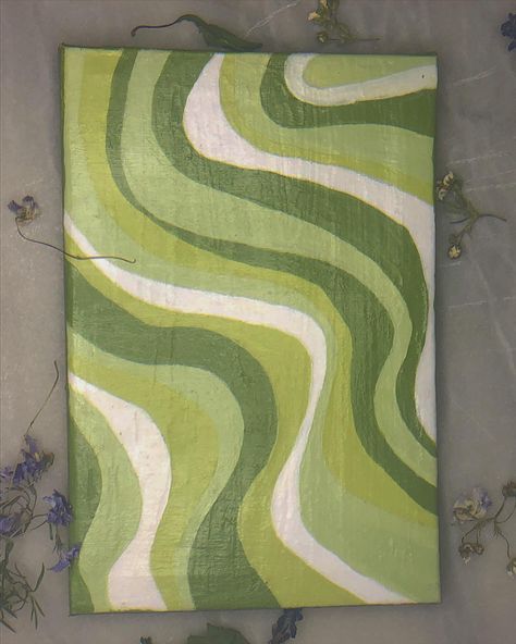 Painting Ideas Sage Green, Green Drawing Ideas Easy, Mini Canvas Art Green, Green Aesthetic Painting Ideas Easy, Aestetic Draw Idea, Sage Green Painting Ideas, Aesthetic Painting Green, Green Painting Ideas Art Easy, Paint Sage Green