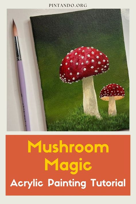 If you're an aspiring artist, a seasoned painter, or someone simply looking to dip their brush into the magical realm of acrylic painting, you've come to the right place. Today, we embark on an enthralling journey as we delve into the enchanting subject of painting mushrooms with acrylics. Our blog is dedicated to nurturing the artist within, and we are thrilled to present a step-by-step video tutorial on "How to Paint a Mushroom." Acrylics, with their versatility and vibrant hues... Paint A Mushroom, Paint Mushrooms, Mushroom Acrylic Painting, Painting Mushrooms, Magic Tutorial, Mushroom Painting, Mushroom Magic, Mushroom Paint, Acrylic Painting Tutorial