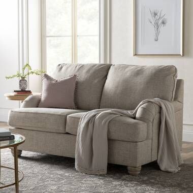 Wayfair Custom Upholstery™ Amari 65'' Rolled Arm Slipcovered Loveseat with Reversible Cushions & Reviews | Wayfair French Country, Wood Cocktail Table, Kelly Clarkson Home, Kelly Clarkson, Upholstered Sofa, Toss Pillows, Entertainment Center, Love Seat, Slipcovers