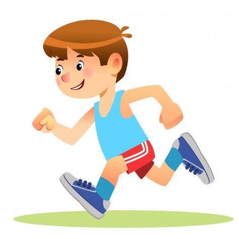 Boy running in sportswear Premium Vector | Premium Vector #Freepik #vector #school #man #sport #cartoon Running Clipart, Running Drawing, Running Illustration, School Sports Day, Running Cartoon, Running Vector, Christmas Tree Coloring Page, Running Photos