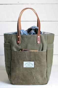 Forestbound Bags, Diy Leather, Denim Bag, Types Of Bag, Fabric Bags, Vintage Textiles, Large Bag, Sewing Bag, Diy Bag