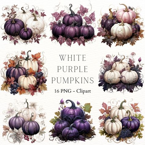 Pumpkins Clipart, Autumn Projects, Fantasy Ideas, Purple Pumpkin, Pumpkin Clipart, Towel Sets, Halloween Sublimation, Fall Inspo, Fall Projects