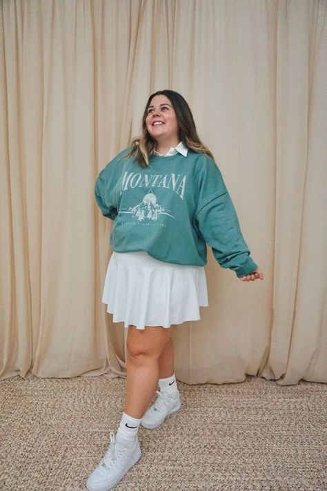 Haute Couture, Plus Size Aesthetic Outfits, Fashion Nova Plus Size, Tennis Outfits, Fashion Outfits Plus Size, Tennis Skirt Outfit, Outfit Plus Size, Plus Size Fall Outfit, Chubby Fashion