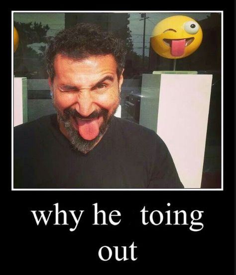 Serj Tankian Funny, Serj Tankian, System Of A Down, God Help Me, Band Humor, Fandom Funny, Band Memes, Music Memes