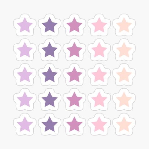 Get my art printed on awesome products. Support me at Redbubble #RBandME: https://www.redbubble.com/i/sticker/Pastel-Color-Mini-Star-Pack-by-A-D-S/94269431.EJUG5?asc=u Stars Stickers Aesthetic Printable, Purple Scrapbook Stickers, Stars Stickers Printable, Pastel Stickers Printable, Star Stickers Printable, Galaxy Stickers Printable, Pastel Purple Stickers, Sticker Paper Ideas, Cute Mini Stickers