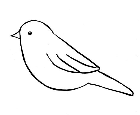 Follow these steps to create your own chickadee drawing! To begin, draw a line… Drawing Birds Easy, Chickadee Drawing, Flying Bird Drawing, Bird Drawing For Kids, Simple Bird Drawing, Bird Line Drawing, Sparrow Drawing, Bird Outline, Birds For Kids