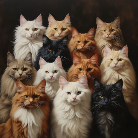 multiple different kind of cats, detail, realistic, multiple poses Cat Communication, Cat Behavior Problems, Multiple Cats, Cat Ownership, 2024 Mood, Kinds Of Cats, Cat Scratching Post, Cat Training, Cat Behavior