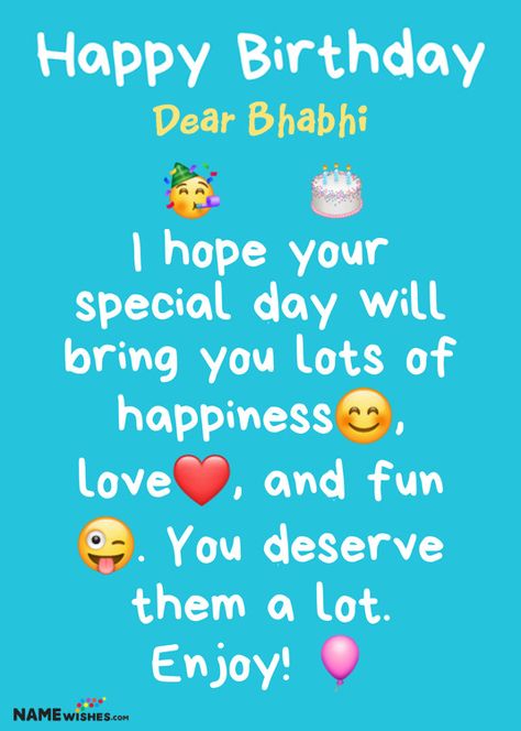 Dear Bhabhi Whatsapp Status Birthday Wishes With Name and Photo For Friends Happy Birthday Komal, Photo For Friends, Birthday Wishes For A Friend Messages, Unique Birthday Wishes, Birthday Wishes With Name, Beautiful Birthday Wishes, Birthday Wishes For Son, Birthday Wishes For Brother, Wishes For Sister