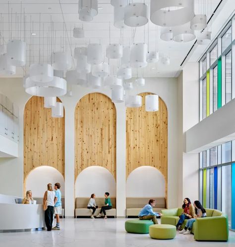 The Medical University of South Carolina children's ward was designed Healthcare Interior Design, Children Hospital, Hospital Interior, Sensory Room, Hospital Interior Design, University Of South Carolina, Hospital Design, Healthcare Design, Architecture Magazines