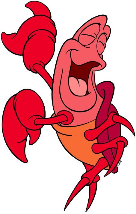Crab Clip Art, Disney Characters Clipart, Sebastian Little Mermaid, Sebastian The Crab, Clip Art Disney, Mouse Clip Art, Disney Clip Art, Disney Mural, Ariel Baby