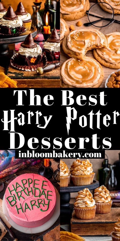 Essen, Harry Potter Brownies, Elevated Desserts, Butterbeer Cookies, Cauldron Cakes, Butterbeer Cupcakes, Lemon Rolls, Pumpkin Cheesecake Cookies, Harry Potter Desserts