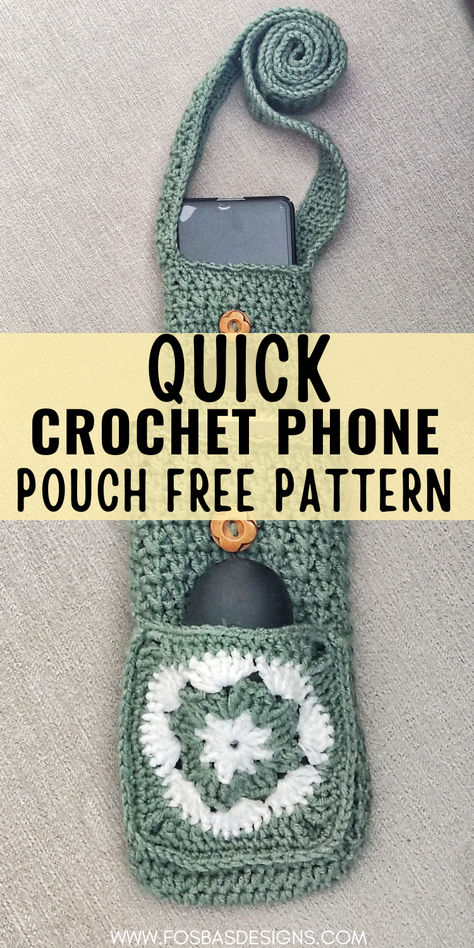 Handcrafted crochet phone case in a cozy, snug design, showcasing intricate stitch detail that offers both style and protection for your device. Amigurumi Patterns, Crochet Phone Case Pattern Free, Phone Purse Pattern, Crochet Phone Pouch, Trendy Crochet Bag, Crochet Bag Ideas, Crochet Project Ideas, Phone Bag Crochet, Crochet Phone Case