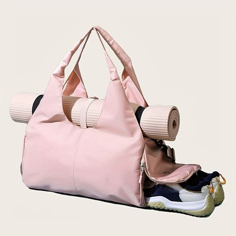 Solid color Pink Female Hospital Bag, Weekend Travel, Gym Gear, Yoga Bag, Duffel Bags, Pink Patterns, Bird In Bag, Weekend Trips, Wet And Dry