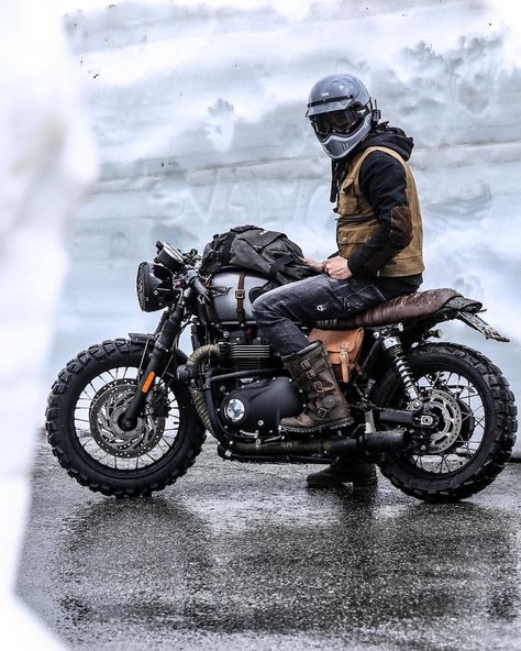 Visit my website for more updates.. Triumph Scrambler Custom, Adventure Bike Motorcycles, Triumph T120, Bike Wallpaper, Motorcycle Street, Custom Bikes Cafe Racers, Mountain Roads, Cafe Racer Moto, Tracker Motorcycle