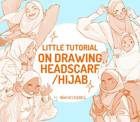 m e g | winchestermeg🌟 on Twitter: "I made a little tutorial on drawing headscarf/hijab Part 1/2 https://t.co/AcQnJGGgeh" / Twitter How To Draw Hajib, Hijab Character Design, How To Draw A Hijab, Hijab Drawing Tutorial, Hijab Art Drawing, How To Draw Hijab, Hijab Drawing Reference, Draw Hair Tutorial, Head Tutorial Drawing