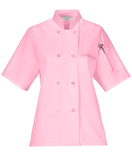 Women's Lightweight Chef Coat in Pink!!! WANT! Chef Attire Women, Chef's Jackets, Happy Chef, Chef Coats, Chef Uniforms, Chef Styles, Chef Uniform, Fun Buns, Chef Coat