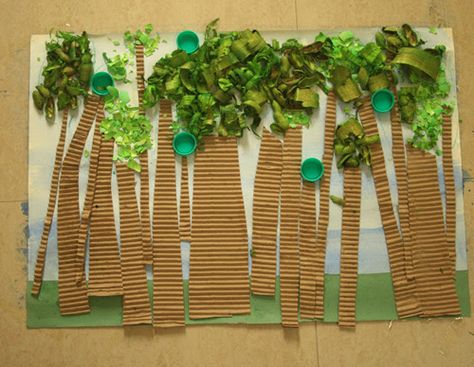 Last minute crafts for Tu Bishvat Ochrana Prírody, Preschool Jungle, Jungle Crafts, Forest Crafts, Rainforest Theme, Recycle Art, Earth Day Crafts, Kid Friendly Crafts, Ecole Art