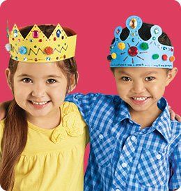 Creative Crowns | Lakeshore® Learning Materials Crown Crafts For Kids, Kindergarten Crown, Crown Templates, Fairy Tales Preschool, Movie Crafts, Princess Crafts, Crown Crafts, Crown For Kids, Bible Story Crafts