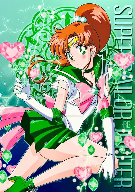 My absolute favourite fictional character is Sailor Jupiter! It's been a dream for me to cosplay her someday. Ive been delaying it because I want to do her justice and make it perfect! Sailor Moon Jupiter, Sailor Saturn Crystal, Sailor Moon Episodes, Sailor Moon Cat, Makoto Kino, Sailor Moon Screencaps, Sailor Moon Girls, Arte Sailor Moon, Sailor Moom