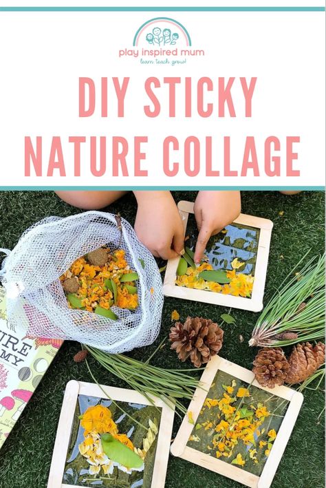 Natural Loose Parts, Nature Crafts Kids, Forest School Activities, Paper Flower Garlands, Nature Collage, Nature Projects, Nature School, Diy Cadeau, Scavenger Hunts