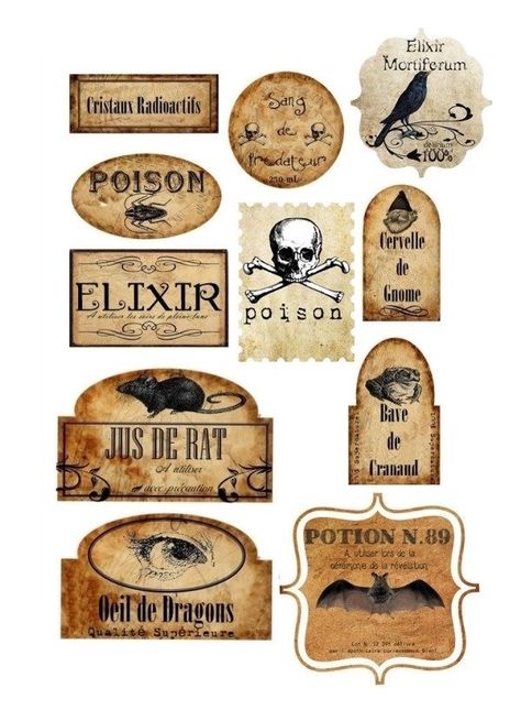 Harry Potter Potion Bottles, Harry Potter Potion Labels, Harry Potter Weihnachten, Harry Potter Christmas Decorations, Imprimibles Harry Potter, Harry Potter Printables Free, Cumpleaños Harry Potter, Harry Potter Bday, Halloween Fest