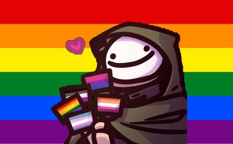 Mcyt Pride Pfp, Lgbt Pfp Icons, Dsmp Pride Pfp, Funny Pride Flags, Pride Month Pfp, Dream Pfp Icon, Lgbtq Pride Drawing, Dsmp Pride, Rainbow Pfp