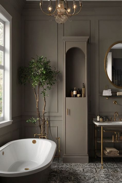 Step into the world of Ashen Tan (996) with subtle tan shades to create a moody atmosphere in your bathroom. Follow this daily interior designer routine for a stylish space! #Ad #homedecor #homedesign #bathroom #Painthome interiorarchitecture best Wall Colors for Bathroom Colors
Bright Room Colors
best colors combinations bathroom
bathroom Remodeling
Modern Paint Colors
2024 Single Color Room, Bathroom Ideas Dark Colors, Dark Bathroom Gold Accents, Dark Interior Paint Ideas, Cozy Bathroom Paint Colors, Cool Bathroom Colors, Luxury Bathroom Paint Colors, Small Bathroom Dark Colors, Tan Stone Bathroom