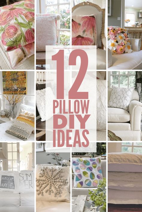 Today I am sharing some of my DIY pillow projects. I was a bit shocked to see that I have made so many pillows but I think there just might be one here that all of you may like. Creative Pillows Diy, Easter Pillows Ideas, Homemade Pillow Covers, Pillow Diy Ideas, Pillow Cover Designs Ideas, Cushion Covers Ideas, Diy Flower Pillow, Sewing Pillows Ideas, Throw Pillow Covers Diy