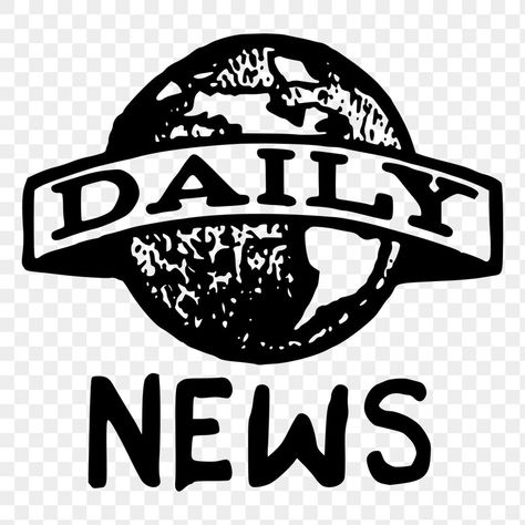 Daily News Logo, Newspaper Logo Design Ideas, News Logo Design Ideas, News Logo Design, News Sticker, Band Shirt Ideas, Newspaper Logo, Newspaper Club, Canva Codes