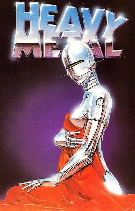 Heavy Metal Magazine, Heavy Metal Comic, Arte Heavy Metal, Hajime Sorayama, Heavy Metal Art, New Retro Wave, 남자 몸, Arte Robot, Metal Magazine