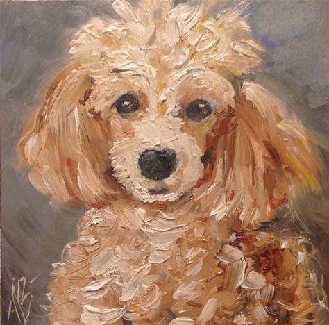 Tela, Poodle Painting, Dog House Air Conditioner, Poodle Drawing, Puppy Painting, Dog And Puppies, Poddle, Dog Portraits Painting, Puppy Drawing
