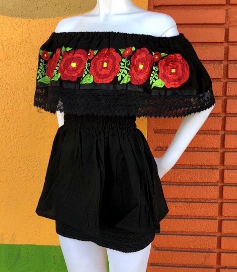 Kawaii, Mexican Embroidered Dress Party, Traditional Mexican Shirt, Traditional Mexican Shirts Woman, Authentic Mexican Clothing, 70s Mexican Fashion, Mexican Shirt Outfit, Mexican Blouse Outfit, 80s Mexican Fashion