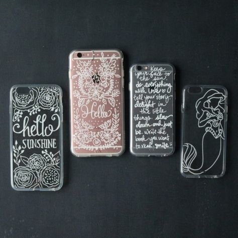 DIY hand lettering on cell phone case – Makeful Cell Phone Hacks, Sunny Window, Diy Sharpie, Cases Diy, Phone Hacks, Phone Design, Phone Photography, Cell Phone Holder, Diy Phone