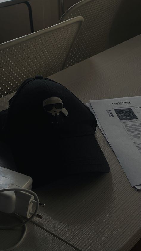 #mood #karllagerfeld #black #aesthetic #cap #studyblr Black, Karl Lagerfeld, Karl Lagerfeld Aesthetic, Aesthetic Cap, Fit Check, Black Aesthetic, Lifestyle, Electronic Products, Quick Saves