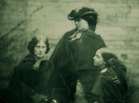 Only known photograph of the Brontë sisters (from left: Charlotte, Emily and Anne). Faded Photos, The Bronte Sisters, Brontë Sisters, Charlotte Emily, Anne Bronte, Bronte Sisters, Sister Photos, Emily Bronte, Women Writers