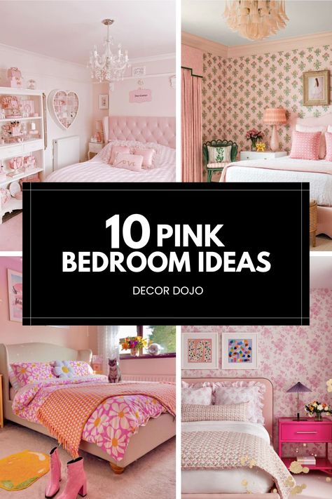 Dive into a world of blush hues, rosy accents, and charming decor inspiration perfect for creating a feminine and inviting space. Discover how to incorporate pink into bedrooms of all styles, from modern chic to vintage charm. Get ready to infuse your bedroom with warmth, elegance, and a touch of romance. Let's make your pink bedroom dreams come true! Pink Wall Teenage Bedroom, Pink Bedroom With Wallpaper, How To Decorate A Pink Room, Bubblegum Pink Bedroom, Light Pink Bedding Room Ideas, Whimsical Pink Bedroom, Pink Feminine Bedroom, Blush Pink And White Bedroom, Pink Wall Bedroom Ideas