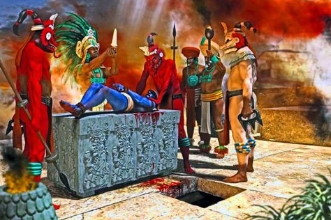Mayan ritual sacrifice Croquis, Mayan Sacrifice, Aztec Sacrifice, Ritual Sacrifice, Aztec Civilization, Aztec Ruins, Maya Civilization, Ancient Aztecs, Aztec Culture